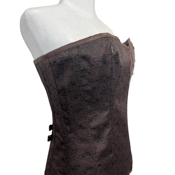 Charmian Steampunk Spiral Steel Boned Corset - Picture 2 of 6